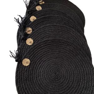 Set Individuales Negro